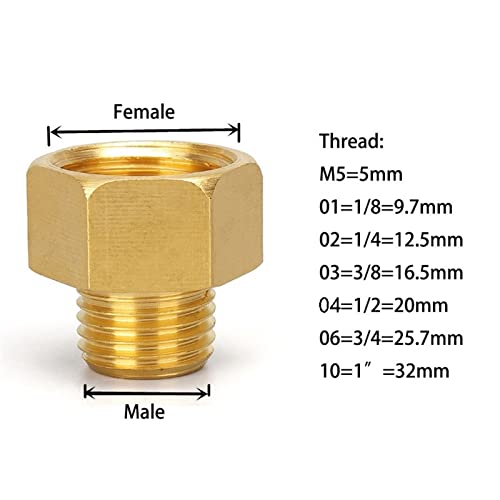 Accesorio de tubería de cobre tipo reductor hexagonal de latón 44989 4