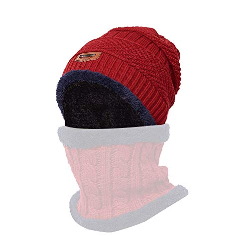 Warm Knit Beanie Winter Plush Hat Women Men Sports Head Warmer Hiking Camping Cycling Skull Cap Outdoor Sports Equipment Huaishu