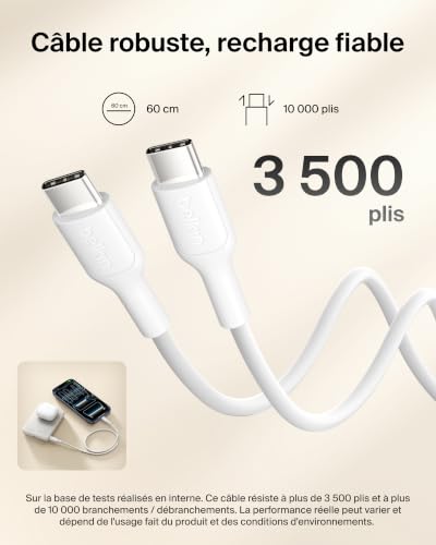 Belkin BoostCharge Batterie Externe Magnétique 10 000 mAh - Beige