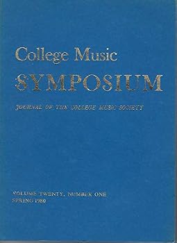 Paperback College Music Symposium Book