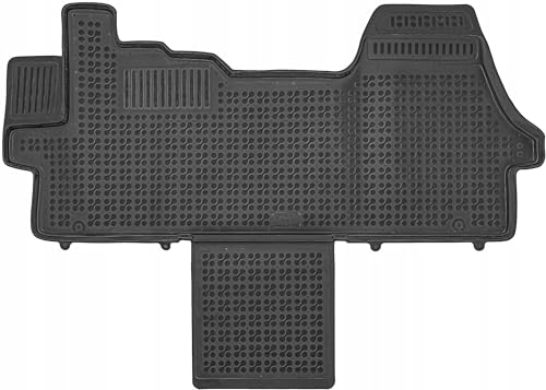 REZAW-PLAST Cargo Mat for Dodge Ram Promaster 2014-2025 with 159EXT Wheelbase All Weather Anti Slip Heavy Duty Bed Liner Rubber All-Season Promaster Van Accessories Black (Front Floor mat)