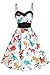 Produktbild Hotelvs Damen 1950er Vintage Retro Cocktailkleider Ärmellos Abendkleid Rockabilly Kleid