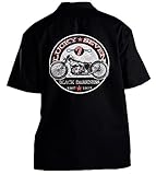 Lucky 7 darkness Garage Mechanics Work Shirt Biker Motorcycle
