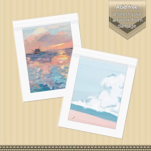 image for Golden State Art, Pack of 100, Acid-Free 8 3/8x 10 1/8 inches Crystal 
