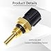 KEJSTED Set of 2 Engine Coolant Temperature Sensor & Radiator Cooling Fan Switch 37870-PJ7-003 37760-P00-003 Compatible with Honda Accord Civic CR-V Odyssey Pilot S2000 CL NSX TL RL MDX Integra