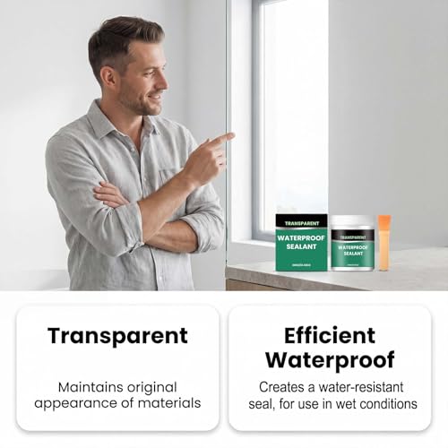Invisible Waterproof Sealant adhesivo transparente 2 piezas miniatura 2