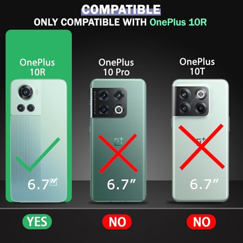 Image of TheGiftKart Genuine Leather Finish Back Cover Case for OnePlus 10R 5G / 10R Prime 5G | Shockproof Design | Raised Edges for Camera & Screen Protection | Stunning Minimalist Design Back Cover (Black)