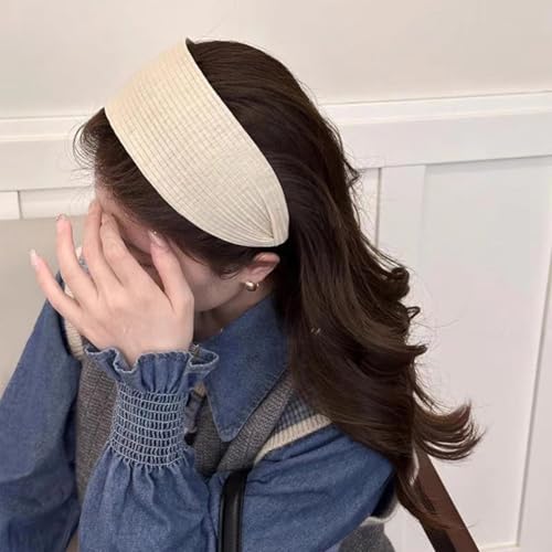 Fascia per Capelli da Donna in Tinta Unita alla Moda Ampia Tinta Unita