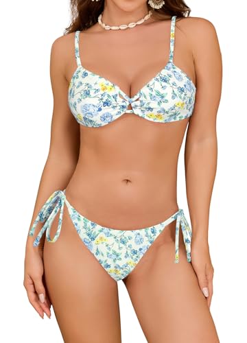 Bikini sexy à lacets SHEKINI maillot deux pièces dos nu galbant pour femme