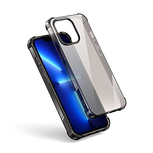Aukvite Hülle für iPhone 13 pro Handyhülle, TPU Transparente Case Slim Thin Cover für iPhone 13 pro 5G 6.1 Zoll 2021, Stoßfest Kratzfest Sturzsichere iPhone 13 Pro Cover mit Kameraschutz (Schwarz) Cover