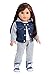 - Tomboy - 4 Piece Outfit - Clothes Fits 18 Inch Doll - Jeans Jacket, Grey Sweatpants, T-Shirt Boots. ( Dolls Not Included)