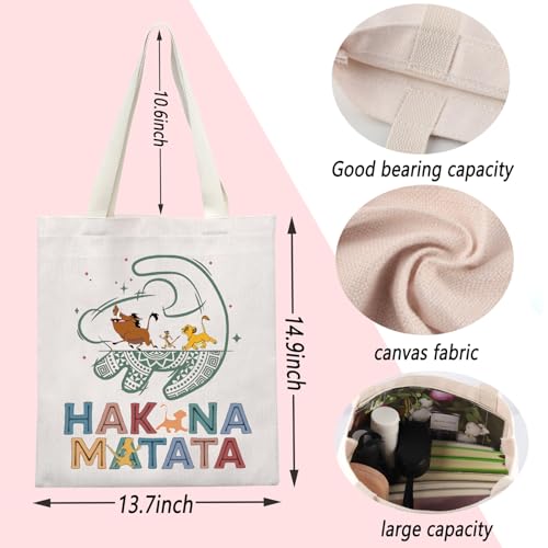 Bolso Tote con diseño de león de dibujos animados miniatura 4