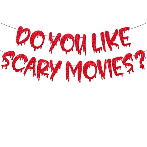 Do You Like Scary Movies Banner Halloween Party Banner Halloween