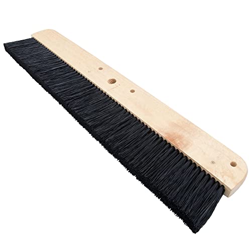 Marshalltown Wood Backed Concrete Broom, Polypropylene Bristles,36 Inch, Non-Slip Finish, Made In Usa, 847 #TOP1