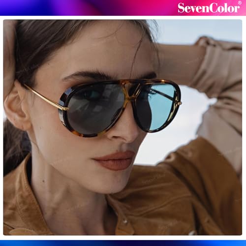 Trendy Oversized Aviator Sunglasses for Women Men Retro Big Round Shield Sun Glasses Vintage Shades2