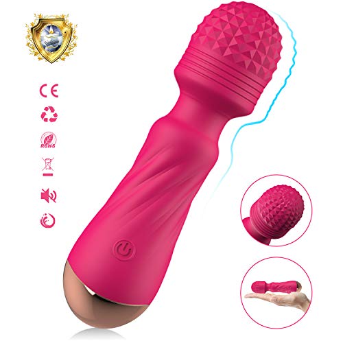 Preisvergleich Produktbild Kabelloses Massagegerät mit 12 Frequenzmodi, wiederaufladbar, wasserdicht, tragbar