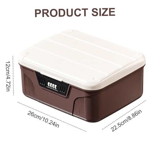 Boîte rangement verrouillable haute capacité avec code combiné pour armoire et frigo
