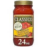 Classico Traditional Sweet Basil Pasta Sauce, 24 oz Jar