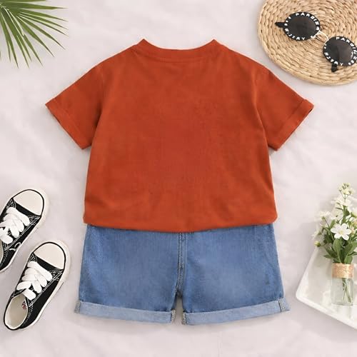Image of Googo Gaaga Boys Printed Clothing Set | Tshirt Combo Set - Includes a stylish T-shirt and matching shorts for a complete everyday outfit.