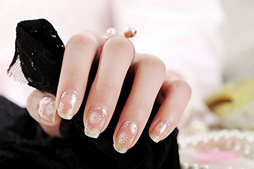 Preisvergleich Produktbild DUYUER einfach, selbstklebend, langanhaltend NagelstikerNagelfolien, NailwrapNailstickers, Nagel-Aufklebeelegantes Design, Nailart, Aufkleber / 20stk. Packung, (Small daisy)