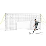 3-in-1 Soccer Goal with Rebounder & Backstop Net, Soccer Training Equipment for Backyard, Soccer Rebounder for Shooting, Passing & Ball Control, Kids & Youth (Standard)