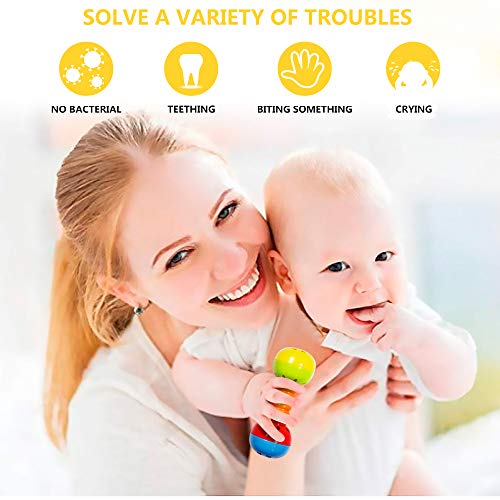 Wishtime Grap Baby Hand Development Rattle Toys For Newborn Infant With Giant Bottle Gift For 3 6 9 12 18Month-Pink #TOP7