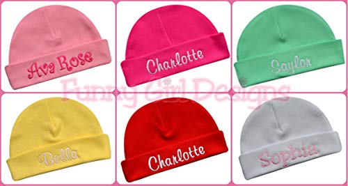 Embroidered Baby Hat with Custom Personalization for Baby Girls and Boys Your Custom Embroidered Name3