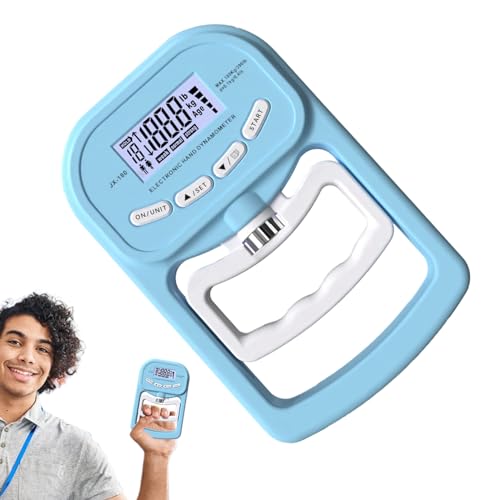 Dynamomètre Avec Poignée Manuel - Testeur Alimenté Par Batterie, Manomètre Portable, Appareil De Mémoire Humanisé | Outil D'entraînement Pratique Pour...
