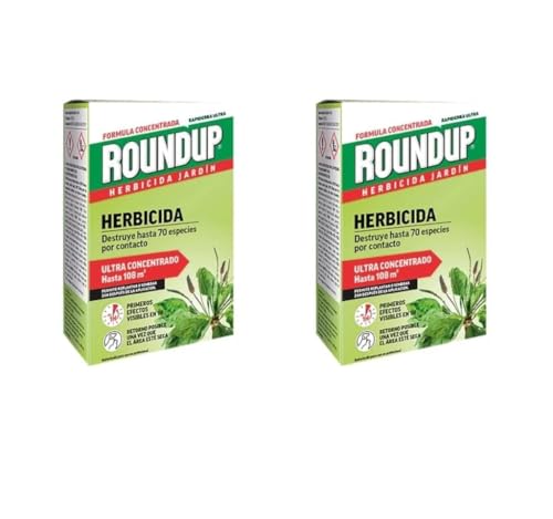 Roundup ECO herbicida jardin 250ml, ultra concentrado, primeros efectos visibles en 1 hora. Elimina hasta 70 especies de hierbas/musgo (2)