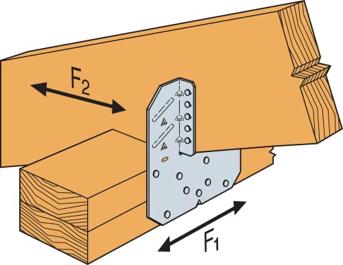 Simpson Strong-Tie H10A 18-Gauge Galvanized Hurricane Tie (Pack Of 50) #TOP4