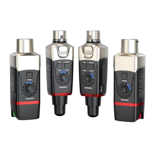 Sistema inalámbrico de micrófono dual de 5,8 GHz Xvive U35D que elimina interferencias