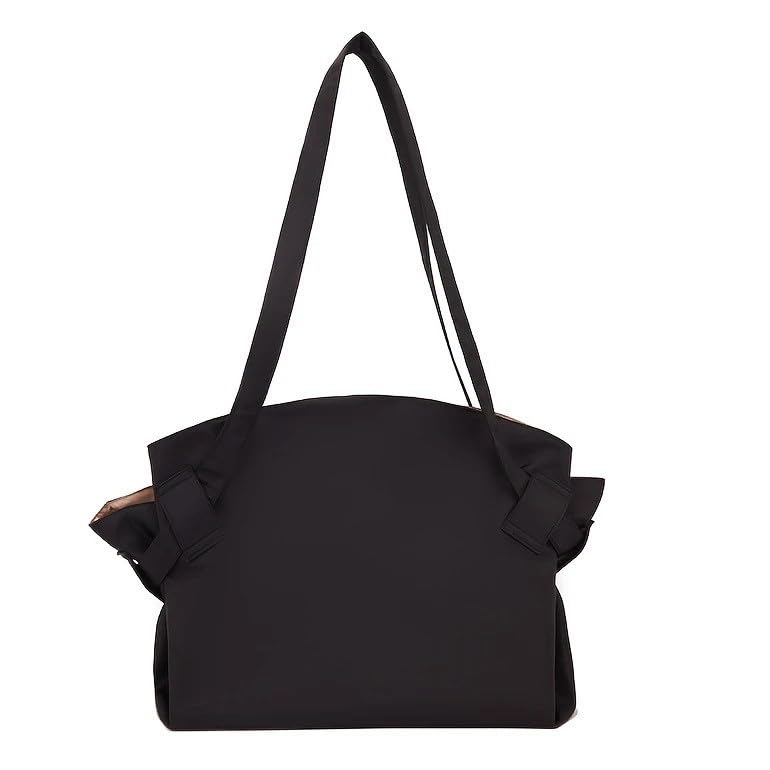 Collapsible Travel Tote Bag, 37-Inch Nylon, Foldable Shopping Shoulder Bag with Storage Pockets