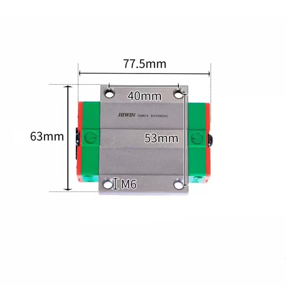 Flish HGW20 HIWIN Linear Block for HGW20CC Linear Motion Slider Rail Guide