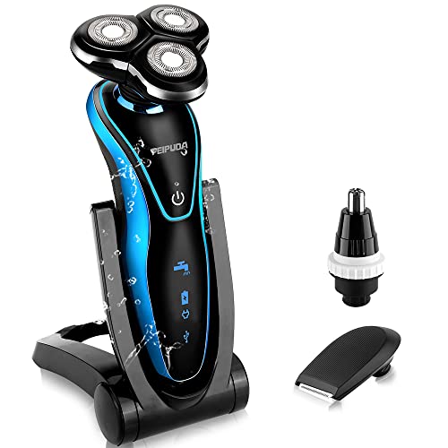 FEIPUDA Electric Razor for Men Rotary Shavers Electric Shaver Waterproof Sideburns Trimmer Nose Trimmer