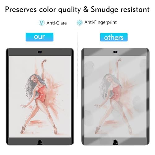 Magnetic Paper Screen Protector for iPad 9th/8th/7th Generation (10.2-inch) 2021/2020/2019, Detachable Matte Screen film compatible with iPad 10.2-inch, Write and Draw Like on Paper, Anti-Glare Screen Protector by XIRON - Image 6