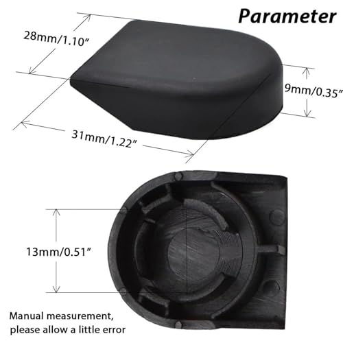 Tapa de tuerca limpiaparabrisas delantero resistente UV para Avalon 5