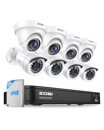 ZOSI 3K Lite Home Security Camera System with AI Human
