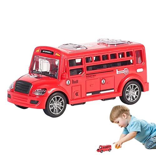 Brinquedo de ônibus escolar pequeno,Brinquedos de carro inercial para crianças - Modelo de brinquedo