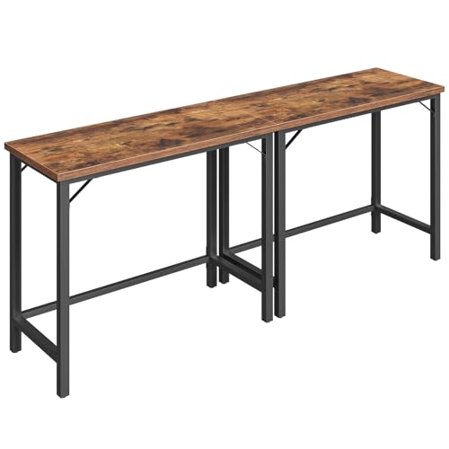 MAHANCRIS Narrow Bar Table, 63-Inch Pub Table for Dining Room, Counter Bar Tables with Sturdy Metal...