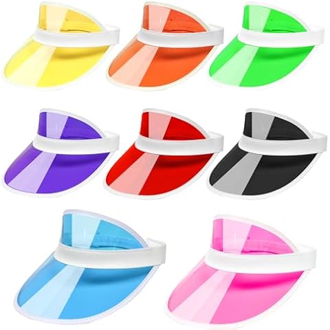 VIEKIER 80s Style Retro Neon Sun Visor Cover