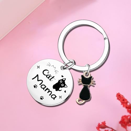Black Cat Keyring for Women Gifts for Cat Mum Mother's Day Gifts Cats Lovers Gift for Women Christmas Birthday Gift for Pet Lovers - Image 2