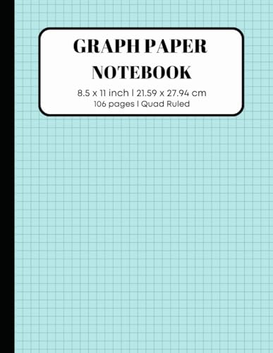 Graph Paper Notebook 8.5 x 11: Gridded Notebook with Graphing...