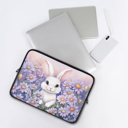 Funda para portátil para mujer con cierre y diseño floral miniatura 4