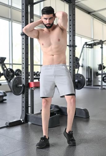 Image of Flapfit Men's 2 in 1 Quick Dry Shorts || Gym Shorts for Men Workout || Running Shorts for Men || Sports Shorts for Man