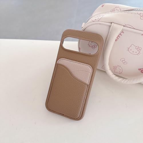 For Google Pixel 6 Pro �p �P�[�X �J�[�h�X���b�g�t���z���_�[ PU���U�[ �ϏՌ� ���^ �}�b�g�� ���C�����X�[�d�Ή� ������� �O�[�O���s�N�Z�� 6 Pro �p �X�}�z�P�[�X �J�[�h���[ �X�^���h �J�����ی� �w��h�~ �����h�~ �V