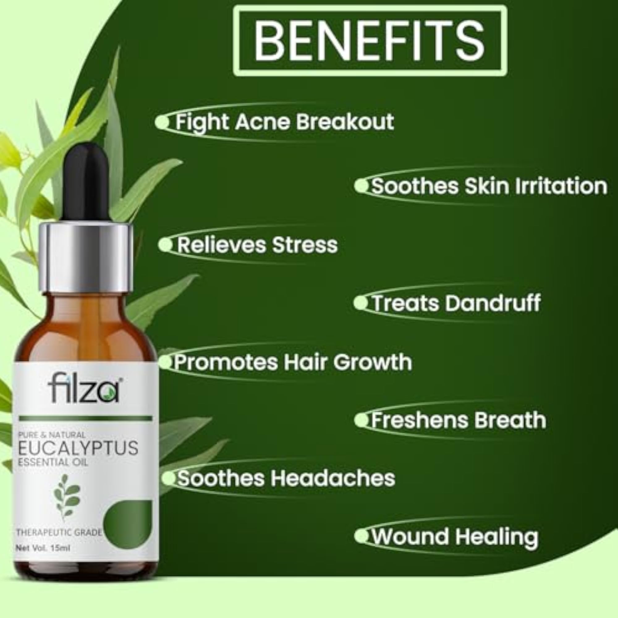 Eucalyptus Essential Oil 30 ml for Skin Care & Aromatherapy
