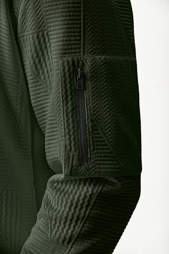 JMIERR Mens Casual Jacquard Bomber Jackets Color-Block Lightweight Varsity Jacket Fashion Zipper Coat with Pockets4