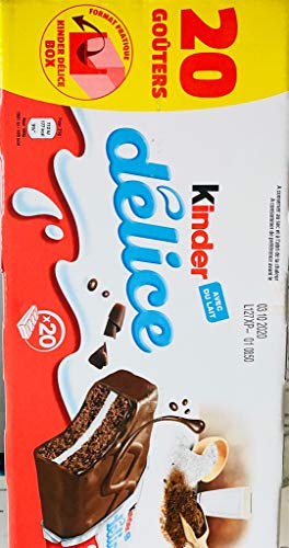 Ferrero Kinder Delice im 20er Sparpack 20x 39g kleine gefüllte Kuchen Snack Pausensnack Cover