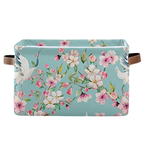 Paniers de rangement à têtes rouges pour étagères, maison, bureau, organisation, boîte de rangement pliable étanche avec poignées 36,1 x 25,9 x 21,1 cm Cover