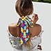 GDUUASB Cute Autism Pattern Hair Bandanas Scarf For Women Lightweight Fashion Neck Head Scarves For Handbags Scarf
